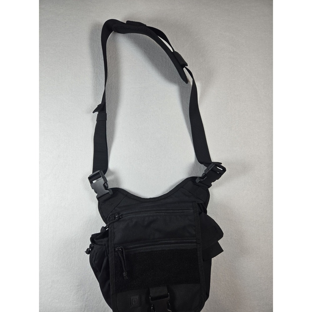 511 Tactical Daily Deploy Push Pack Black Nylon  Crossbody